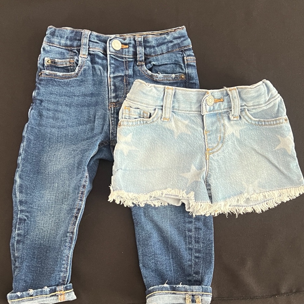 Toddler Shorts & Jeans Bundle 12-18M Cat & Jack + Zara